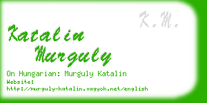 katalin murguly business card